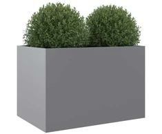Lovelis, sidabrinės spalvos, 62x40x39cm, galvanizuotas plienas
