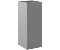 Lovelis, sidabrinis, 32x27,5x75cm, galvanizuotas plienas