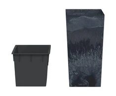 Lovelis su išimamu įdėklu, antracito, 11/26,5l, PP