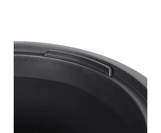 Lovelis su išimamu įdėklu, antracito, 18/45l, PP