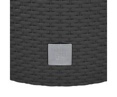 Lovelis su išimamu įdėklu, antracito, 35/37,5l, PP ratanas
