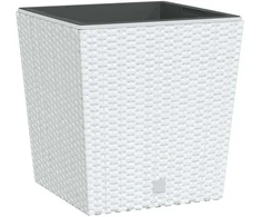 Lovelis su išimamu įdėklu, baltas, 21/32l, PP ratanas