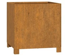 Lovelis su kojelėmis, rūdžių, 42x40x43cm, Corten plienas
