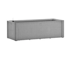 Lovelis su savaiminio laistymo sistema, pilkas, 100x43x33cm