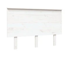 Lovos galvūgalis, baltas, 124x6x82,5cm, pušies medienos masyvas