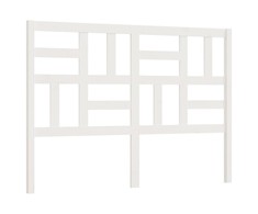 Lovos galvūgalis, baltas, 156x4x104cm, pušies medienos masyvas