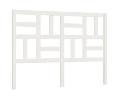 Lovos galvūgalis, baltas, 166x4x104cm, pušies medienos masyvas