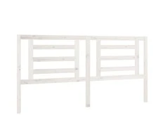 Lovos galvūgalis, baltas, 186x4x100cm, pušies medienos masyvas