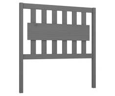 Lovos galvūgalis, pilkas, 95,5x4x100cm, pušies medienos masyvas