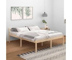 Lova senjorams, 160x200cm, pušies medienos masyvas