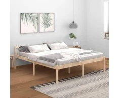 Lova senjorams, 180x200cm, pušies medienos masyvas, itin didelė