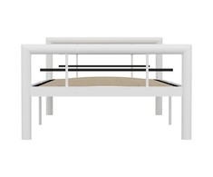 Lova Lovos rėmas, baltos ir juodos spalvos, 90x200cm, metalas