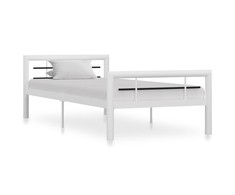 Lova Lovos rėmas, baltos ir juodos spalvos, 90x200cm, metalas