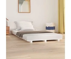 Lova Lovos rėmas, baltos spalvos, 100x200cm, pušies medienos masyvas