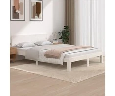 Lova Lovos rėmas, baltos spalvos, 140x200cm, pušies medienos masyvas
