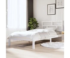 Lova Lovos rėmas, baltos spalvos, 90x200cm, pušies medienos masyvas
