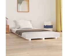 Lova Lovos rėmas, baltos spalvos, 90x200cm, pušies medienos masyvas