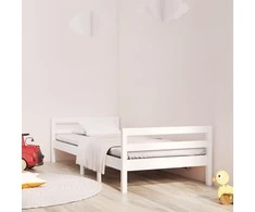 Lova Lovos rėmas be čiužinio, baltas, 90x200cm, pušies masyvas