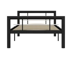 Lova Lovos rėmas, juodos ir baltos spalvos, 90x200cm, metalas