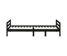 Lova Lovos rėmas, juodos spalvos, 75x190cm, pušies medienos masyvas