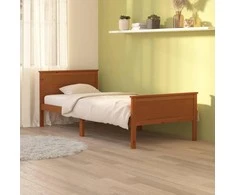 Lova Lovos rėmas, medaus rudas, 100x200cm, pušies medienos masyvas