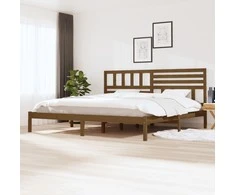 Lova Lovos rėmas, medaus rudas, 200x200cm, pušies medienos masyvas