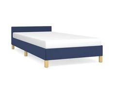 Lova Lovos rėmas su galvūgaliu be čiužinio mėlynas 100x200cm audinys