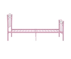 Lovos rėmas, rožinis, 90x200cm, metalas, futbolo dizaino