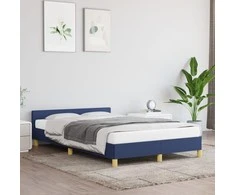 Lova Lovos rėmas su galvūgaliu be čiužinio mėlynas 120x200cm audinys