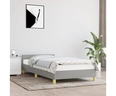 Lova Lovos rėmas be čiužinio, šviesiai pilkas, 90x190cm, audinys