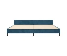 Lovos rėmas be čiužinio tamsiai mėlynas 200x200 cm aksomas
