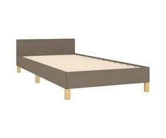 Lovos rėmas su galvūgaliu, taupe spalvos, 80x200cm, audinys