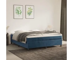Lova Lovos rėmas be čiužinio tamsiai mėlynas 180x200cm aksomas