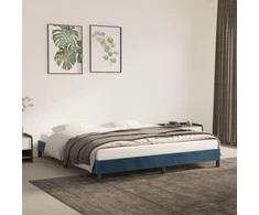 Lova Lovos rėmas be čiužinio tamsiai mėlynas 180x200cm aksomas