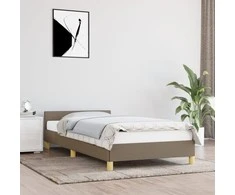 Lova Lovos rėmas be čiužinio, taupe spalvos, 100x200cm, audinys