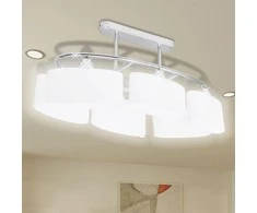 Lubinis šviestuvas Lubiniai šviestuvai su stikliniais gaubtais, 4vnt.