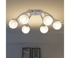 Lubinis šviestuvas Lubų šviestuvas su 6 LED lemputėmis G9, 240 W