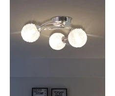 Lubinis šviestuvas Lubų šviestuvas su 3 LED G9 lemputėmis, 120 W