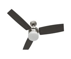 Lubinis ventiliatorius su apšvietimu ir pulteliu, rudas, 108cm
