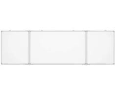 Magnetinė balta lenta, 160x50x1,7cm, aliuminis, sulankstoma