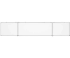 Magnetinė balta lenta, 200x40x1,7cm, aliuminis, sulankstoma