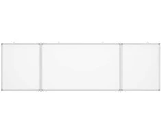 Magnetinė balta lenta, 200x60x1,7cm, aliuminis, sulankstoma