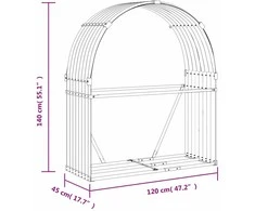 Malkų stovas, rudas, 120x45x140cm, galvanizuotas plienas