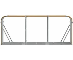 Malkų stovas, rudas, 234x45x100cm, galvanizuotas plienas