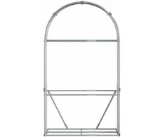 Malkų stovas, sidabrinis, 120x45x210cm, galvanizuotas plienas