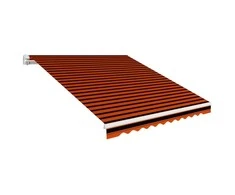 Markizės uždangalas nuo saulės, oranžinis ir rudas, 350x250cm