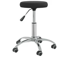 Masažuotojo kėdė, juodos spalvos, aksomas (333171)