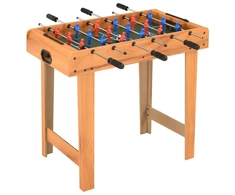 Mažas stalo futbolo stalas, klevo spalvos, 69x37x62cm