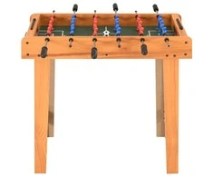 Mažas stalo futbolo stalas, klevo spalvos, 69x37x62cm
