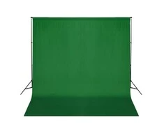 Medvilninis fonas be stovo, žalias, 300x300cm, Chroma-key